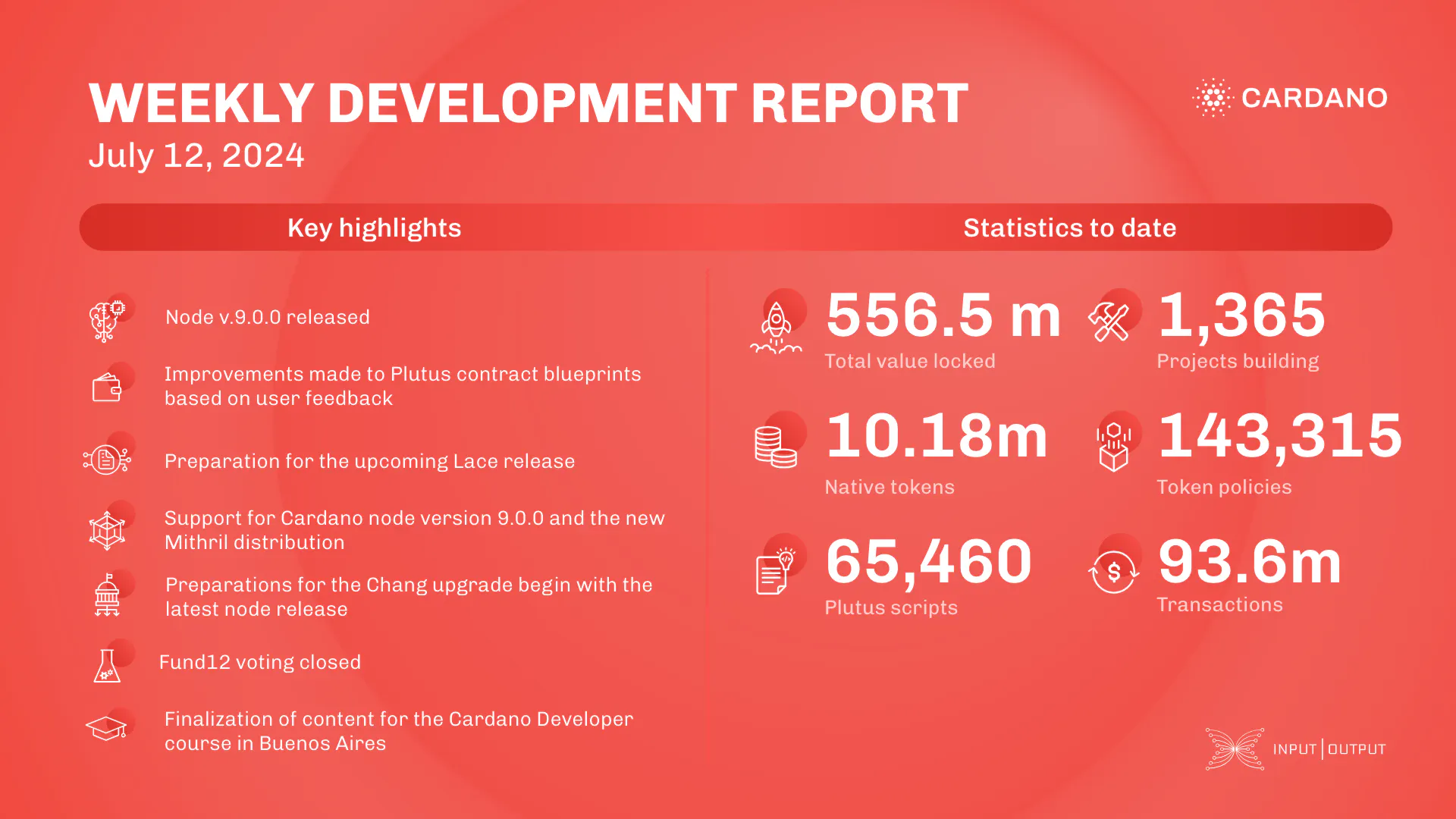 weekly development report